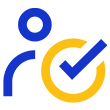 person with tick icon