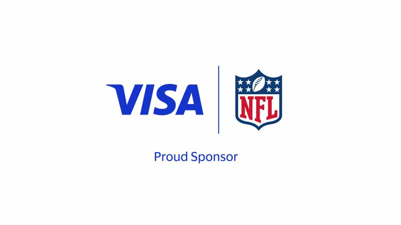 Logo of Visa, an NFL sponsor