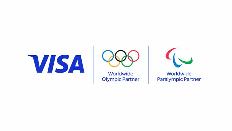 Logo of Visa, one of the 2024 Olympic sponsors