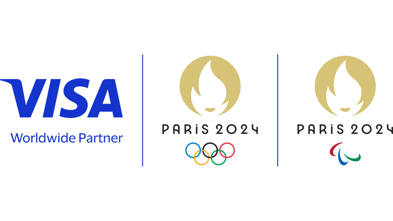 Visa and Paris 2024 logo ©